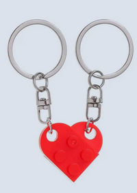 Matching Connecting Brick Keychains