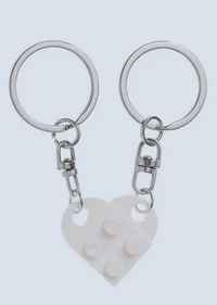Matching Connecting Brick Keychains
