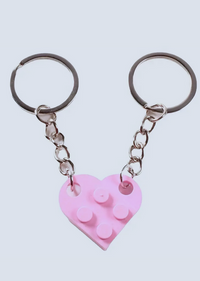 Matching Connecting Brick Keychains
