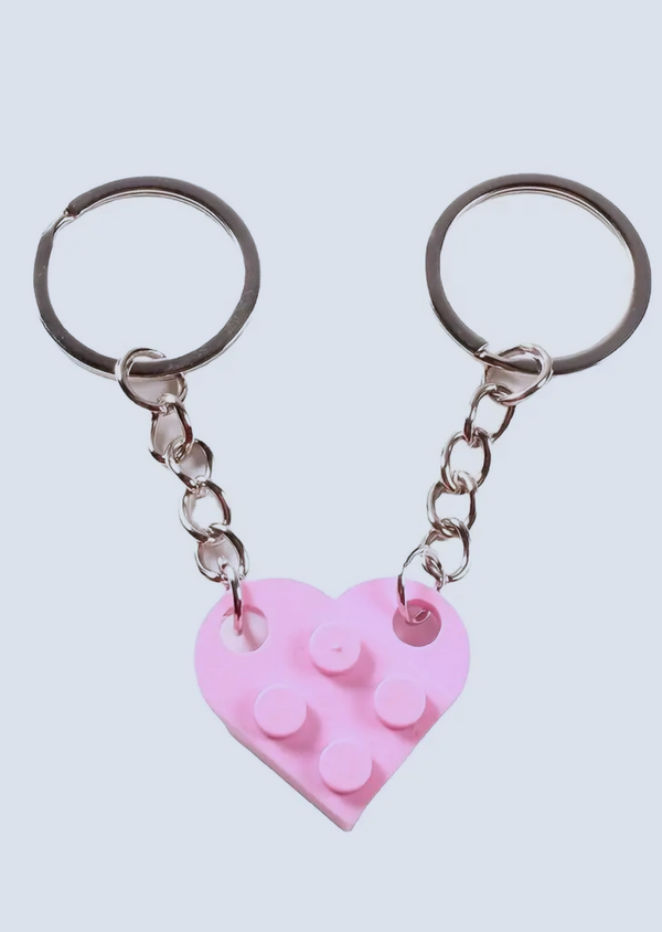 Matching Connecting Brick Keychains