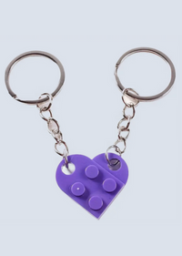 Matching Connecting Brick Keychains