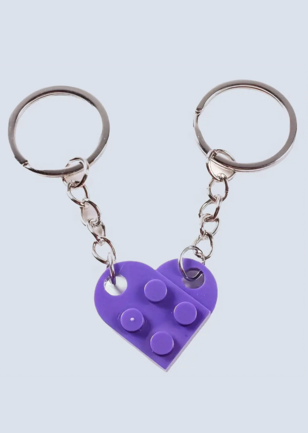 Matching Connecting Brick Keychains