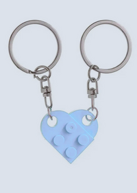 Matching Connecting Brick Keychains